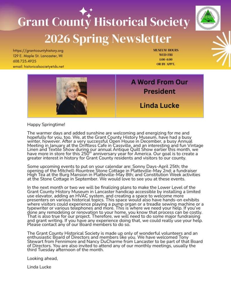 2026 Spring Newsletter